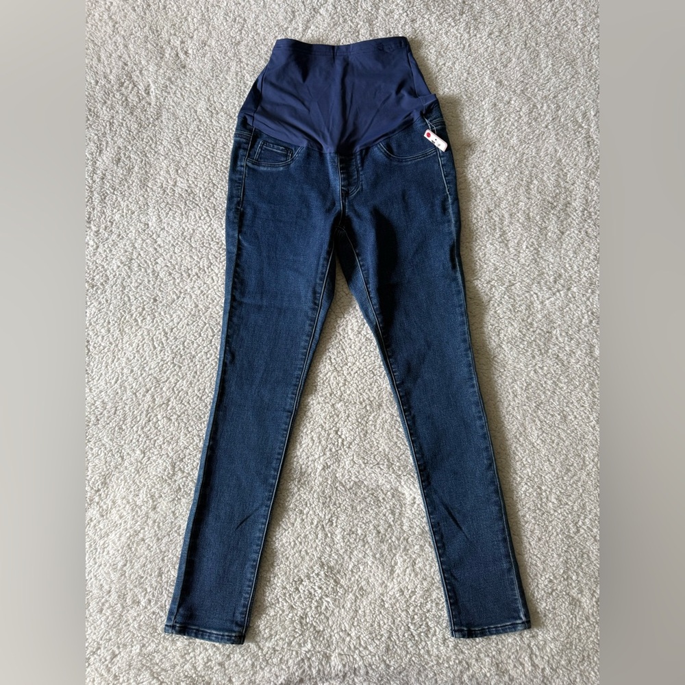 Parasuco Women's Maternity Jeans Medium Dark Blue Size Medium New with Tag